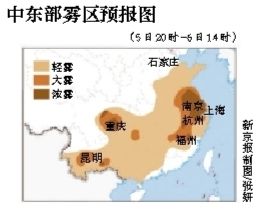 昨日,南昌市八一大桥被雾霾笼罩。